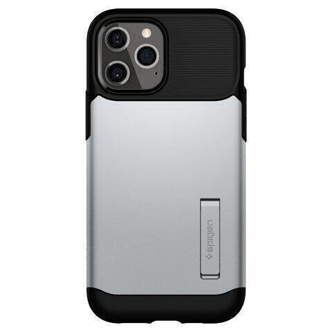 Spigen iPhone 12 Pro Max Slim Armor Case, Satin Silver