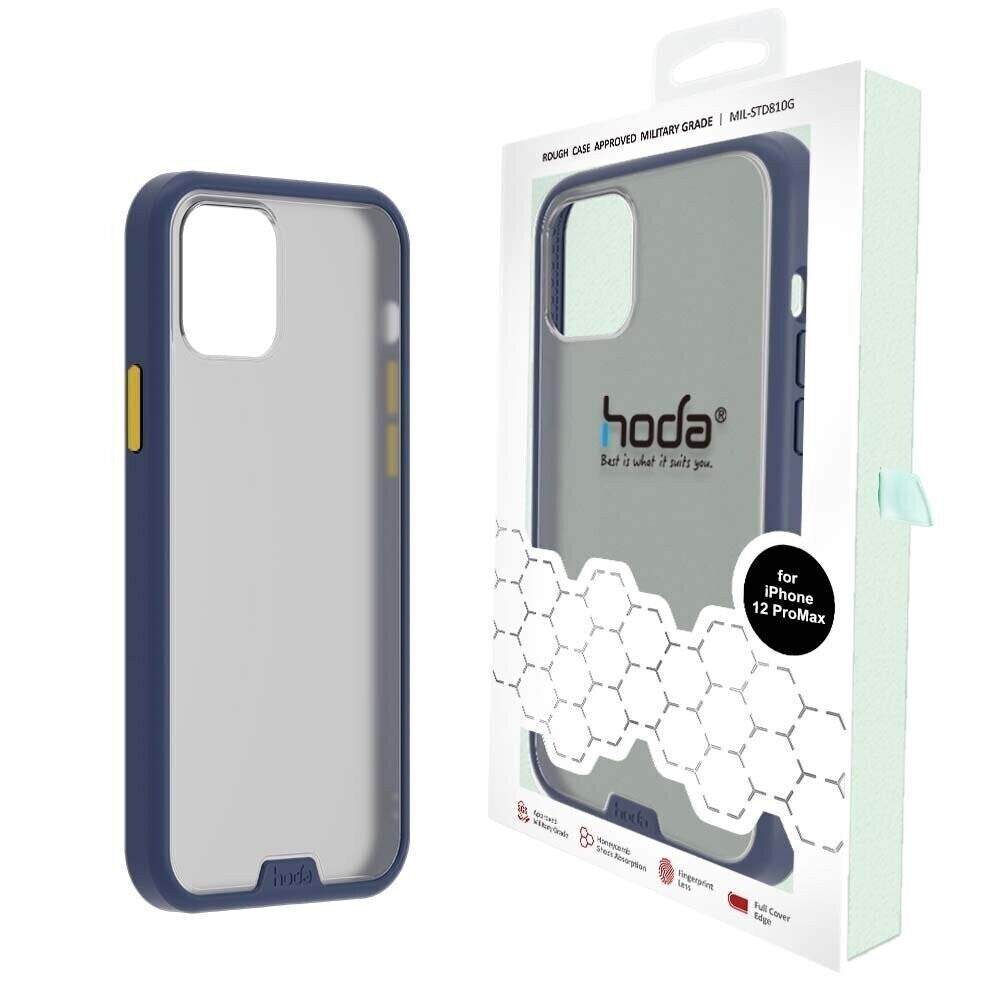 Hoda iPhone 12 Pro Max Military Standard Rough Case, Dark Blue