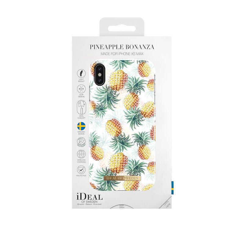 iDeal Of Sweden iPhone Xs Max Fashion Case 2019, Pineapple Bonanza