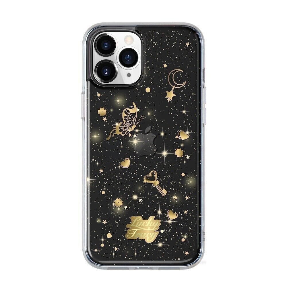 SwitchEasy iPhone 12 / iPhone 12 Pro Lucky Tracy PC+TPU Case, Transparent Black