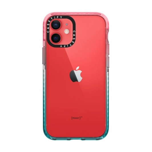 Casetify iPhone 12 mini Impact Case, Pink/Blue