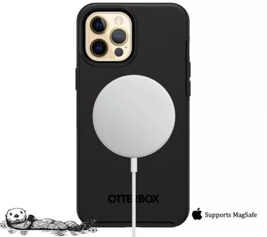 OtterBox iPhone 12 / iPhone 12 Pro Symmetry Series+ Case with MagSafe, Black