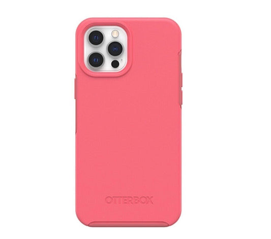 OtterBox iPhone 12 Pro Max Symmetry Series+ Case with MagSafe, Tea Petal (Pink/R