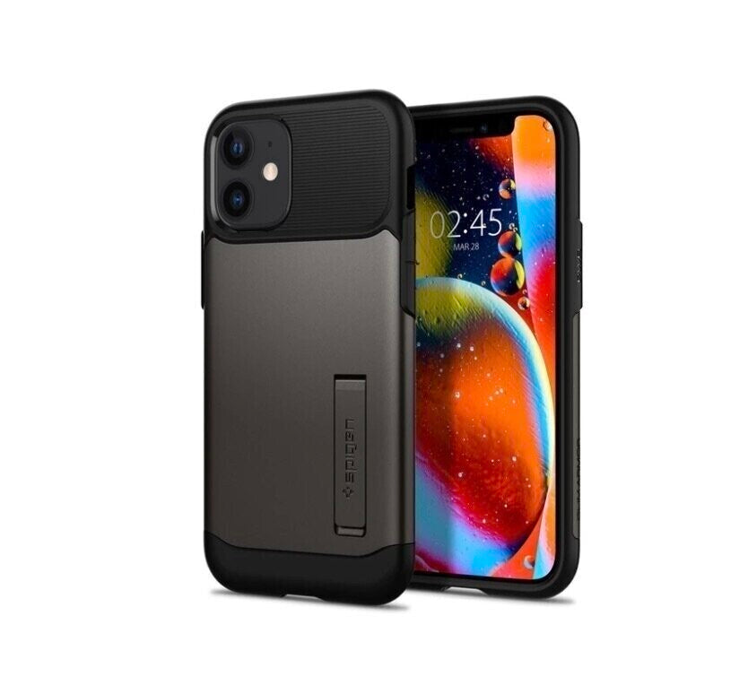 Spigen iPhone 12 mini Slim Armor Case, Gunmetal