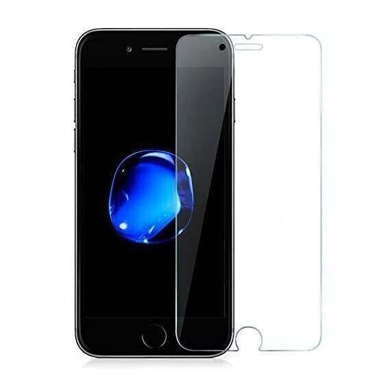 Komass iPhone SE (2020) Tempered Glass, Full Screen Case Friendly Black