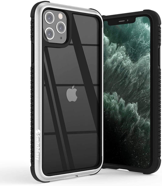 SwitchEasy iPhone 11 Pro Glass Rebel Glass+TPU+Alu Case, Metal Black