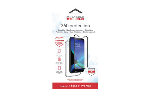 ZAGG InvisibleShield iPhone 11 Pro Max/ Xs Max Glass Elite Edge 360 Protection +