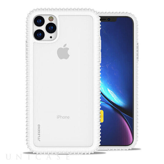 JTLegend iPhone 11 Pro Wavyee Case, Cloud White