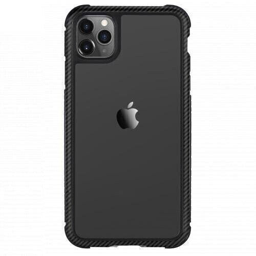 SwitchEasy iPhone 11 Pro Max Glass Rebel Glass+TPU+Alu Case, Carbon Black