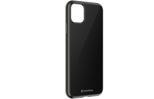 SwitchEasy iPhone 11 Pro Max Glass Edition Glass+TPU Case, Black