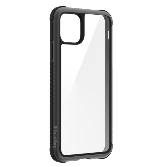 SwitchEasy iPhone 11 Pro Max Glass Rebel Glass+TPU+Alu Case, Metal Black