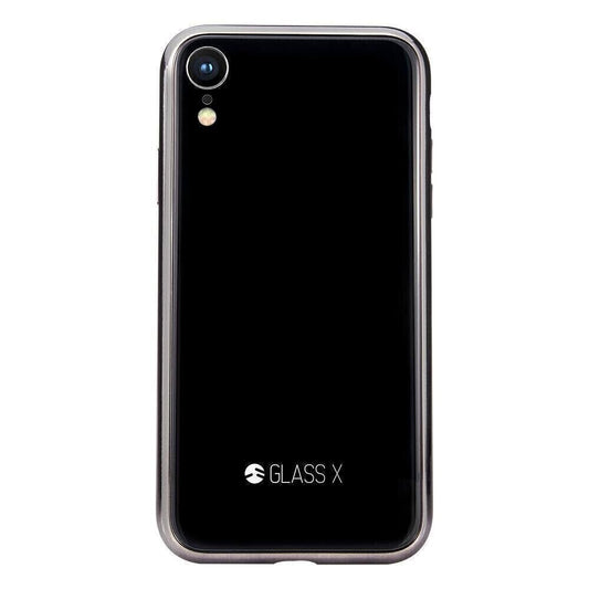 SwitchEasy iPhone XR Glass X TPU+Glass Case, Black