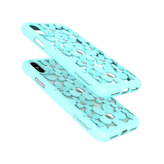 SwitchEasy iPhone Xs Max Fleur TPU Case, Mint