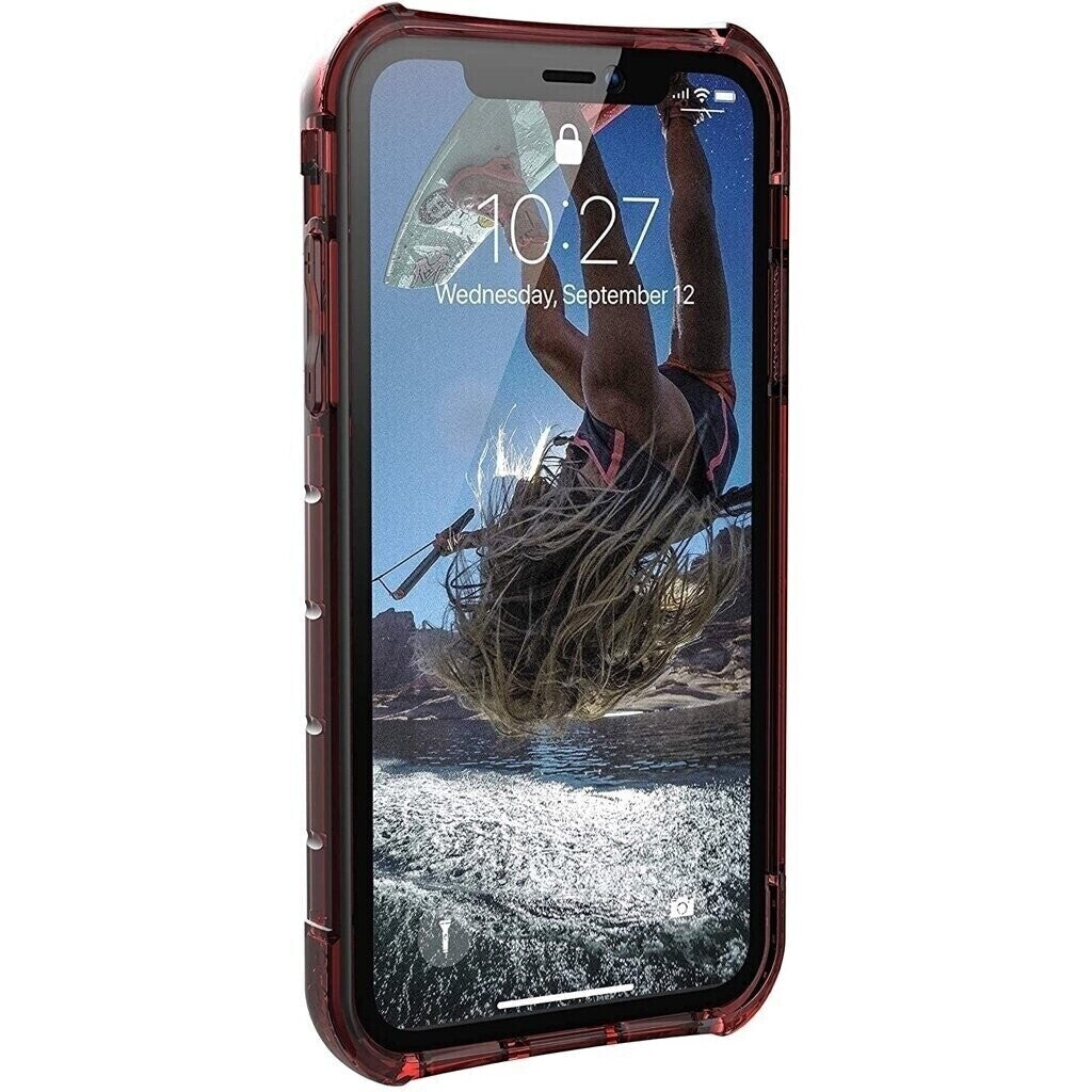 UAG iPhone Xs Max Plyo Case, Crimson (Dark Red Transparent)