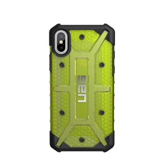 UAG iPhone X Plasma Case, Citron/Black/Silver (Yellow Transparent)