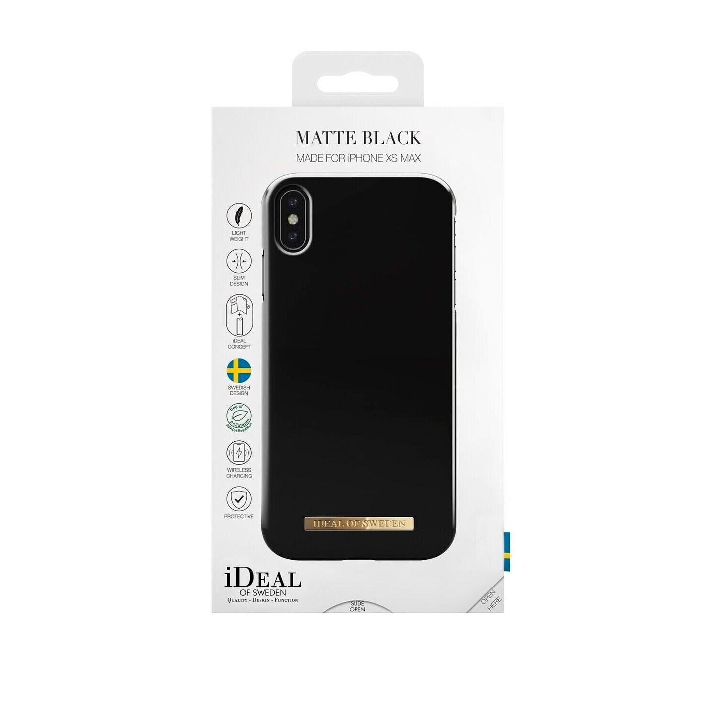 iDeal Of Sweden iPhone Xs Max Fashion Case, Matte Black