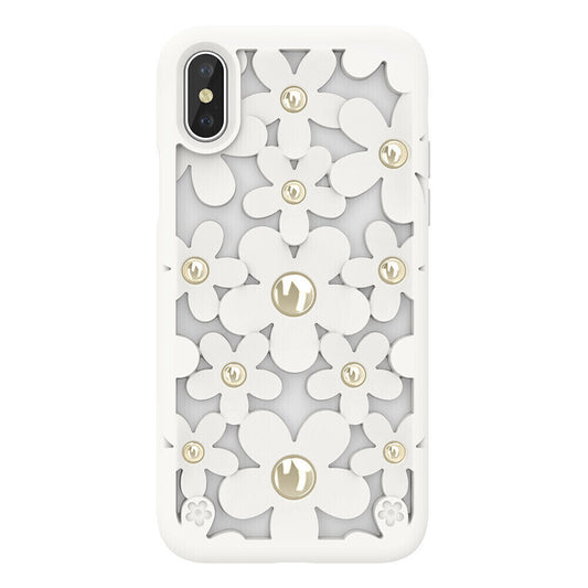 SwitchEasy iPhone Xs Max Fleur TPU Case, White