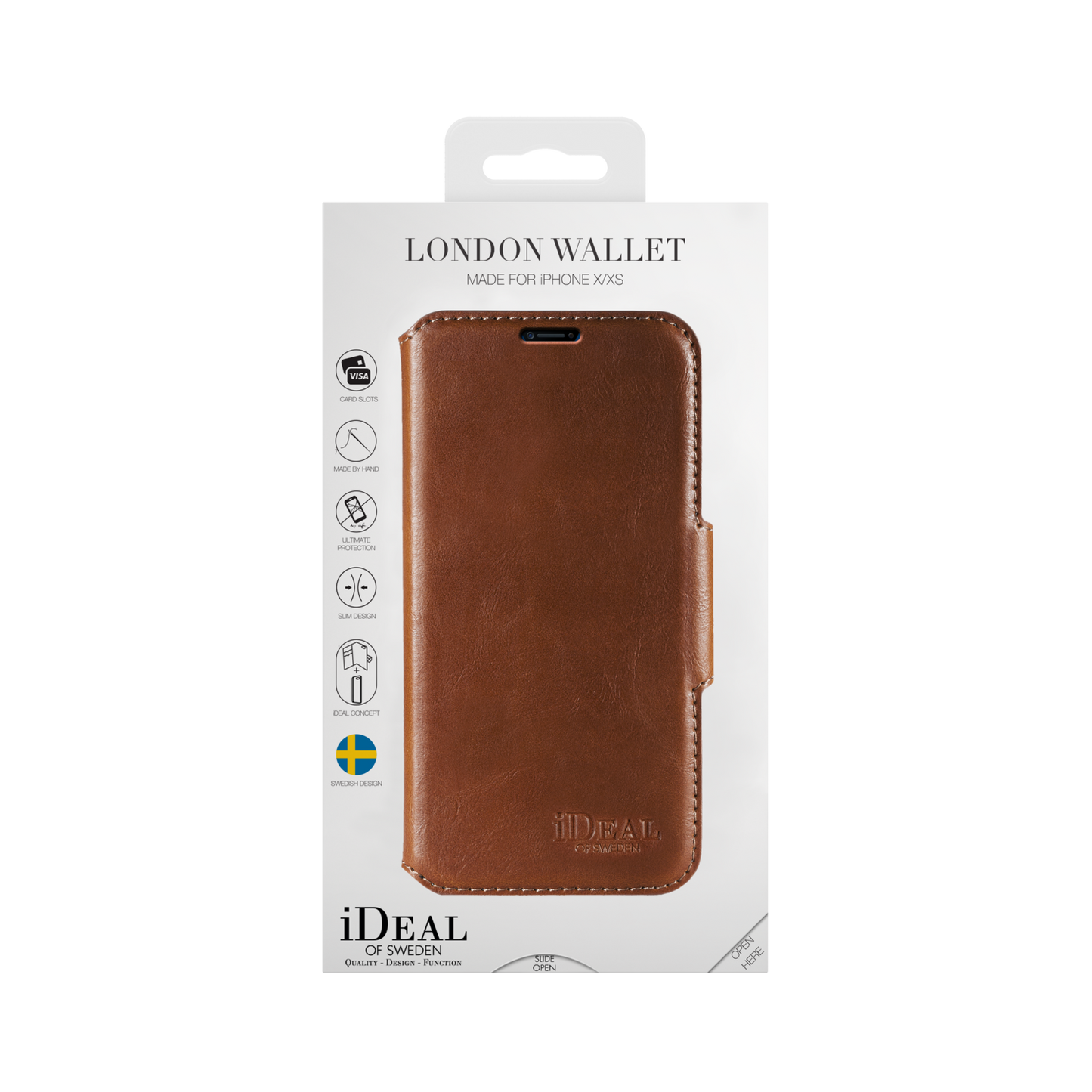 iDeal Of Sweden iPhone X London Wallet Case, Brown