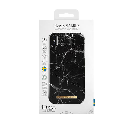 iDeal Of Sweden iPhone Xs Max Fashion Case, Black Marble