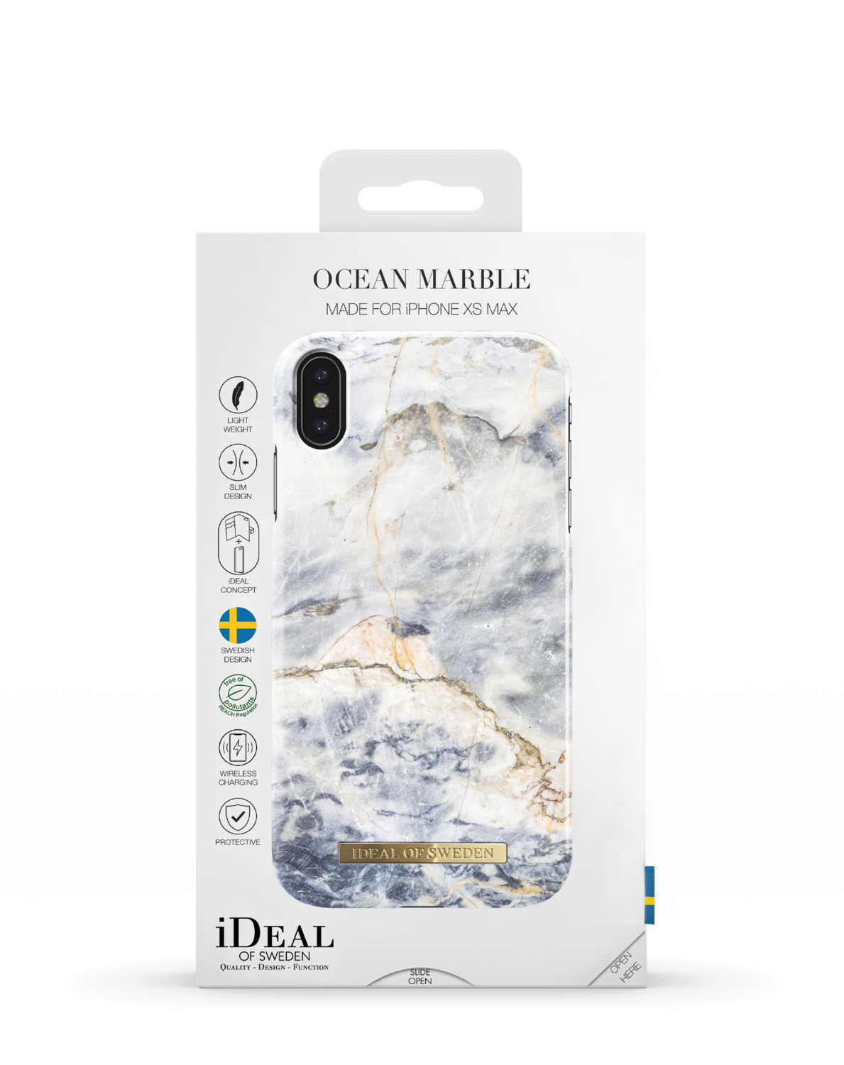 iDeal Of Sweden iPhone Xs Max Fashion Case A/W 16-17, Ocean Marble