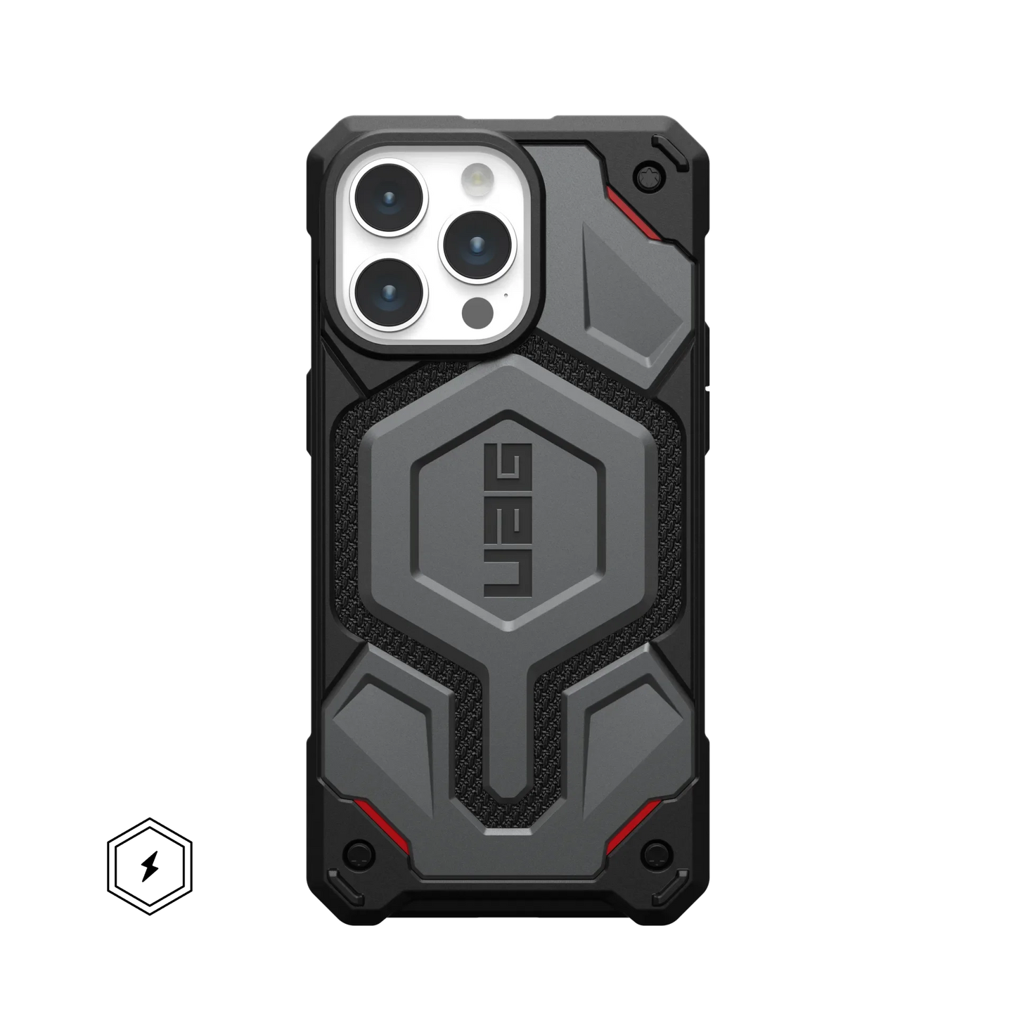 UAG iPhone 15 Pro Max Monarch Pro, Kevlar Silver