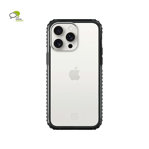 Incipio iPhone 15 Pro Max Grip Case, Black/Clear