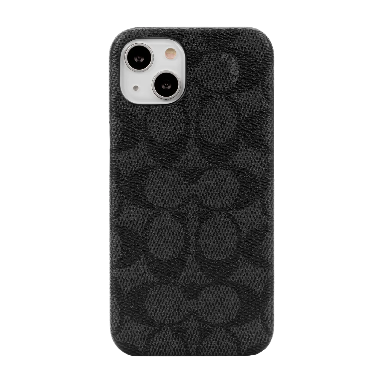 Coach iPhone 14 Plus Slim Wrap Case, Signature C Black