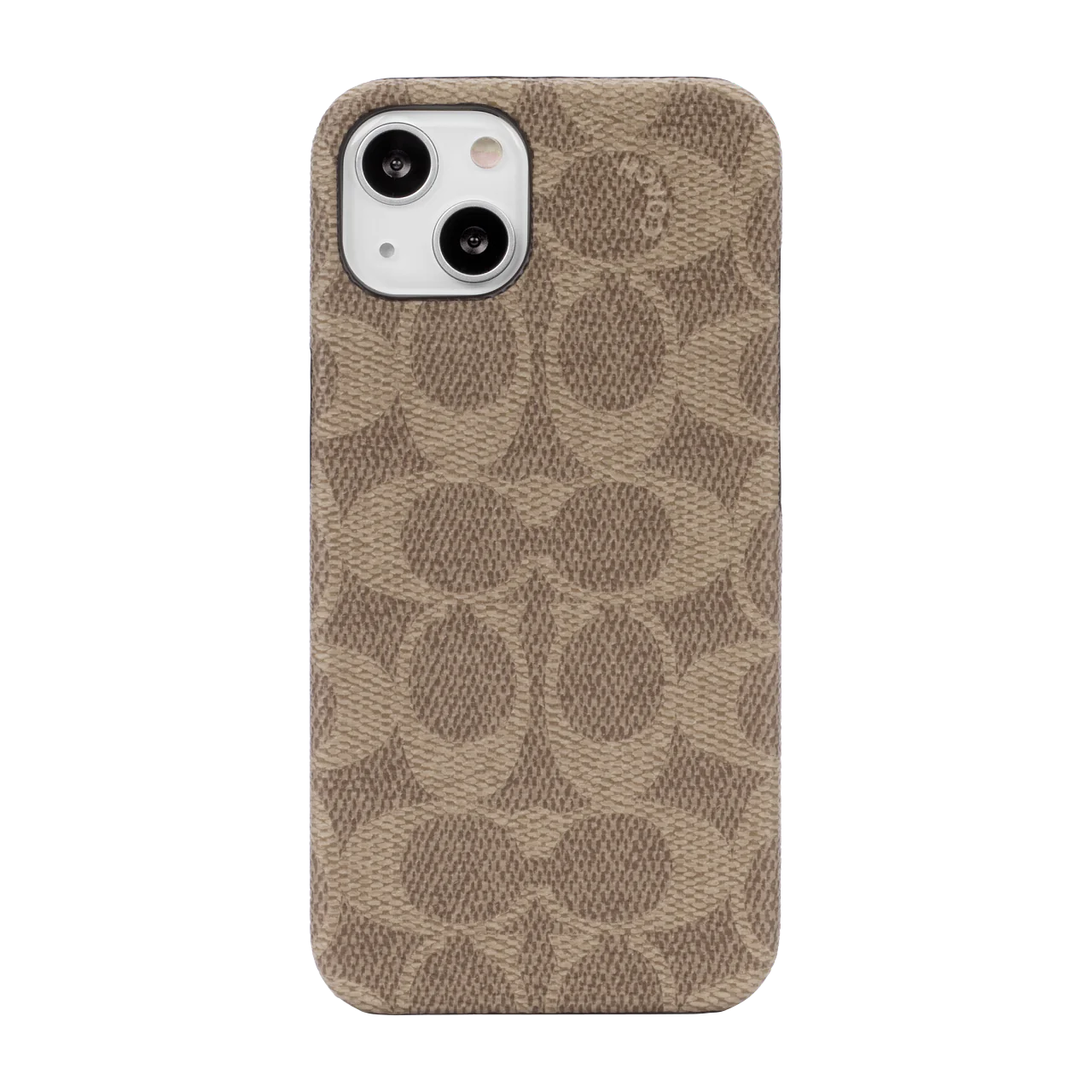 Coach iPhone 14 Plus Slim Wrap Case, Signature C Tan