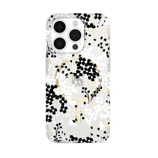 Kate Spade  iPhone 15 Pro Protective Hardshell Case with MagSafe,Multi Floral/B